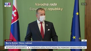 TB predsedu NR SR B. Kollára aj o stretnutí s finančníkom J. Haščákom
