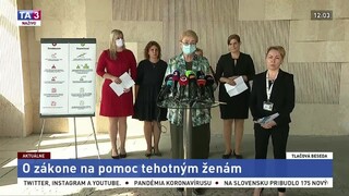TB A. Záborskej a ďalších poslankýň o zákone na pomoc tehotným ženám