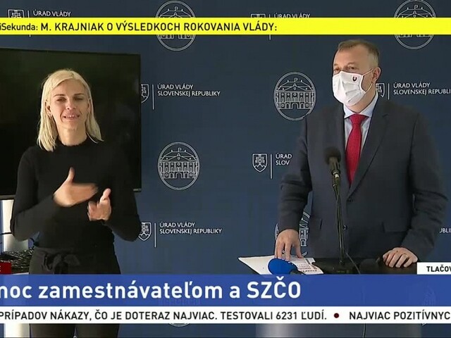 TB M. Krajniaka po rokovaní vlády o pomoci zamestnávateľom a SZČO