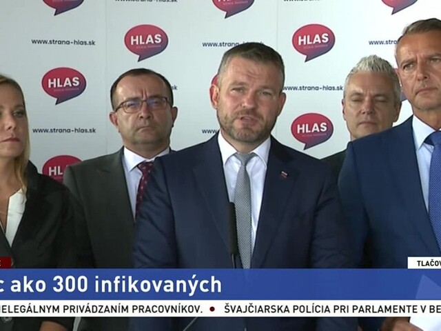 TB podpredsedu NR P. Pellegriniho o prekročenej hranici 300 infikovaných