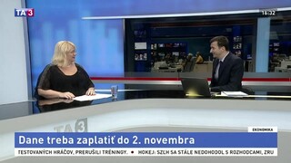 HOSŤ V ŠTÚDIU: A. Orda-Oravcová o platení daní do 2. novembra