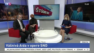ŠTÚDIO TA3: Ľ. Várossová a P. Smolík o Aide v opere SND