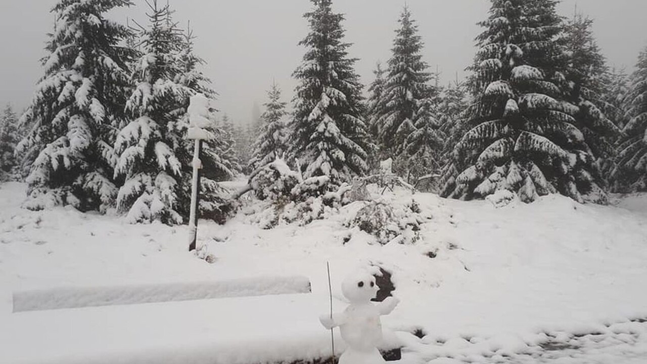 Prvý sneh prekvapil aj v Česku, napadlo niekoľko centimetrov