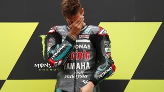 VC Katalánska patrila Quartararovi, Rossi preteky nedokončil