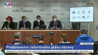 TB ministerstva financií o miliardovom pláne obnovy Slovenska