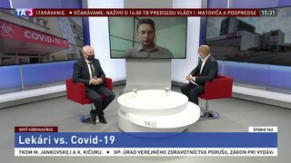 ŠTÚDIO TA3: M. Kollár a P. Visolajský o práci nakazených lekárov