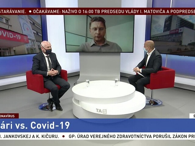 ŠTÚDIO TA3: M. Kollár a P. Visolajský o práci nakazených lekárov