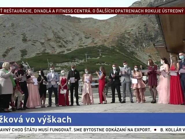 Stredoškoláci zo Starého Smokovca mali bezpečnú a výnimočnú stužkovú