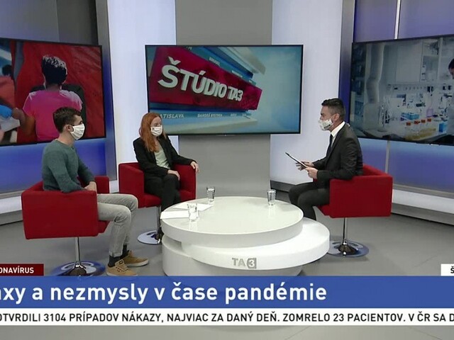 ŠTÚDIO TA3: V. Čavojová a J. Šrol o hoaxoch a nezmysloch v čase pandémie
