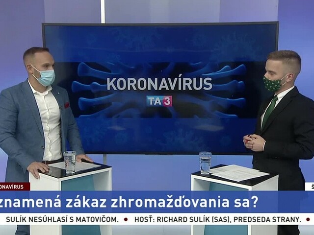 ŠTÚDIO TA3: Právnik D. Lenčéš o význame zákazu zhromažďovania sa