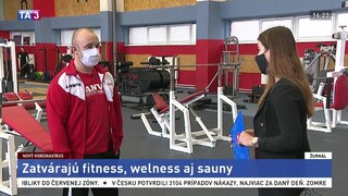 Majiteľ fitnesscentra B. Križák o nových podmienkach