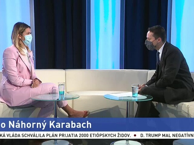 ŠTÚDIO TA3: Arménka A. Sarkissianová o bojoch v Náhornom Karabachu