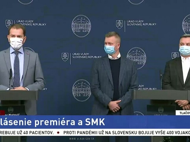 TB premiéra I. Matoviča a predstaviteľov SMK o pandémii a možnostiach podpory
