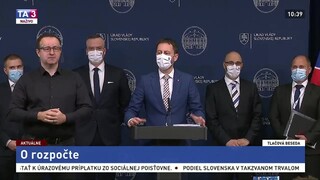 TB E. Hegera a ďalších predstaviteľov MF SR o novom rozpočte