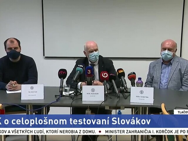 TB predstaviteľov Slovenskej lekárskej komory o celoplošnom testovaní
