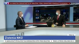 ŠTÚDIO TA3: Podpredseda NKÚ Ľ. Andrassy o pripravenosti Slovenska na pandémiu