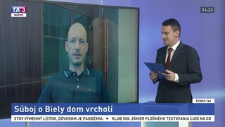 ŠTÚDIO TA3: Amerikanista J. Lepš o vrcholiacom súboji o Biely dom