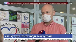 Virológ SAV B. Klempa o tom, aké druhy testov používame