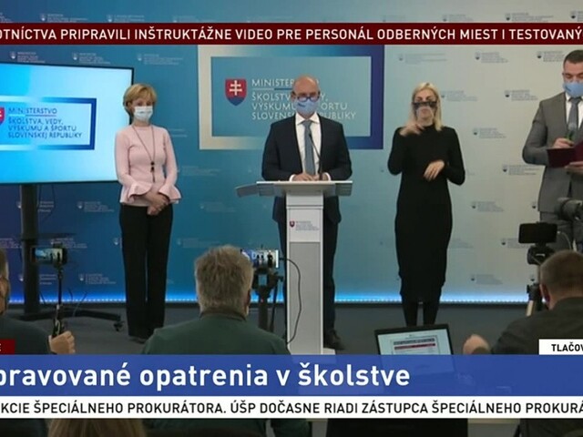 TB ministra B. Gröhlinga o pripravovaných opatreniach v školstve