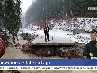 Starý most strhla prívalová vlna, na nový chatári stále čakajú