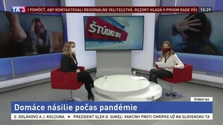 ŠTÚDIO TA3: Prokurátorka B. Hubertová o domácom násilí v karanténe