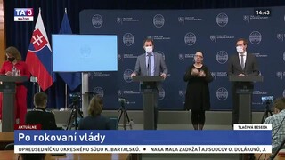 TB po rokovaní vlády o celoplošnom testovaní a obmedzení pohybu