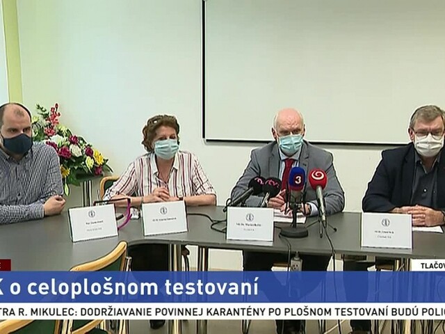 TB Slovenskej lekárskej komory pred celoplošným testovaním