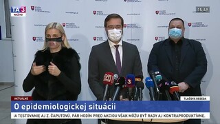 TB ministra M. Krajčího o epidemiologickej situácii a plošnom testovaní