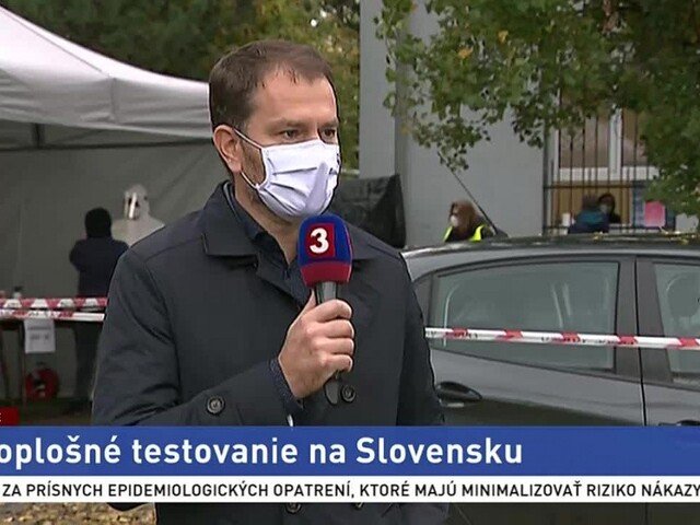 Premiér I. Matovič a minister R. Mikulec aj o testovaní v Rači