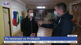 Ako prebiehalo testovanie vo Vrútkach? Výsledky zhrnul primátor