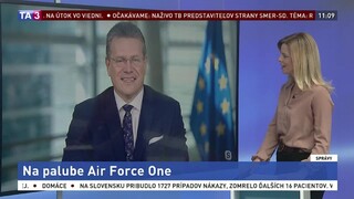 Podpredseda EK M. Šefčovič o ceste s Trumpom v Air Force One