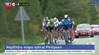 Philipsen vyhral najdlhšiu etapu na Vuelte, pripravili vyše 200 km
