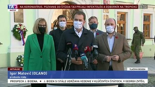 TB premiéra I. Matoviča a ministra J. Naďa o druhom kole testovania