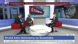 ŠTÚDIO TA3: S. Pastoreková a V. Krčméry o koronavíruse i testovaní
