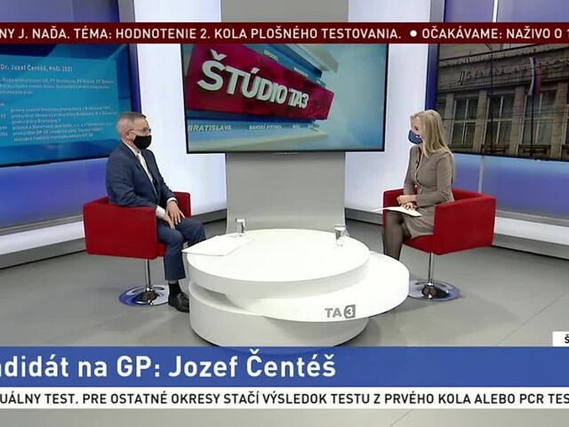 V TA3 predstavujeme kandidátov na GP. Kto je Jozef Čentéš