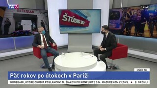 ŠTÚDIO TA3: Odborník na francúzsku politickú scénu P. Jusko o útokoch v Paríži