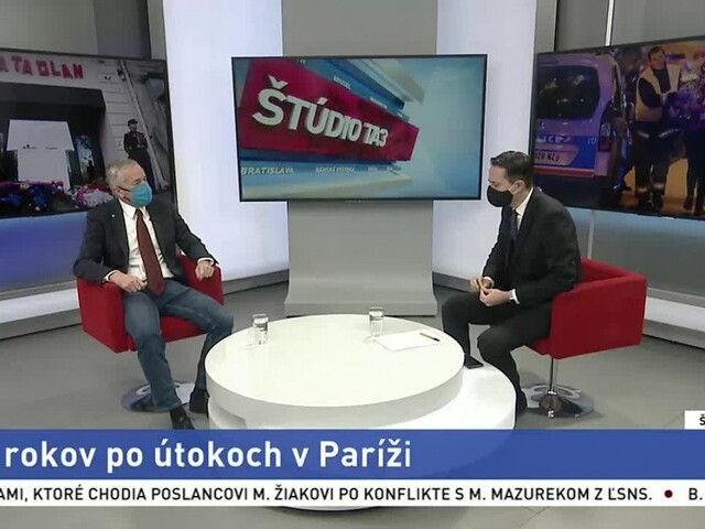 ŠTÚDIO TA3: Odborník na francúzsku politickú scénu P. Jusko o útokoch v Paríži