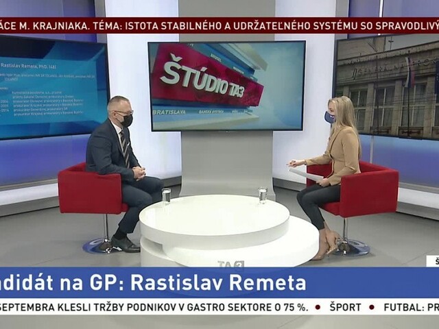 V TA3 predstavujeme kandidátov na GP. Kto je Rastislav Remeta