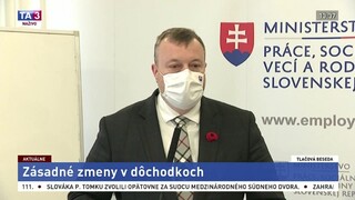 TB ministra práce M. Krajniaka o zásadných zmenách v dôchodkoch