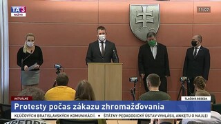 TB R. Mikulca, P. Kovaříka a V. Krčméryho o protestoch počas pandémie