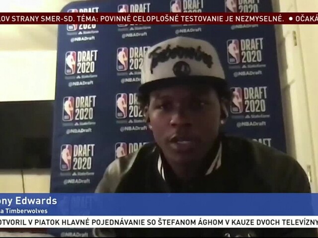 Krídelník Edwards sa stal draftovou jednotkou NBA