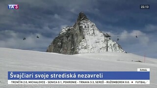 Švajčiarske strediská nezavreli, vítajú turistov aj zo zahraničia