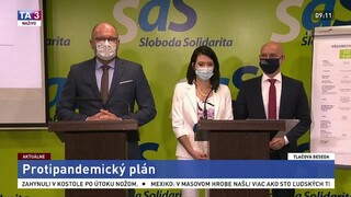 TB predstaviteľov strany SaS o ich protipandemickom pláne