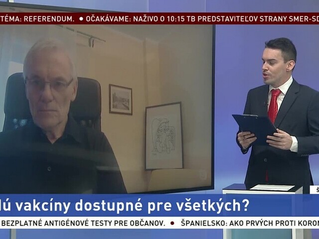 ŠTÚDIO TA3: D. Zupka o dostupnosti vakcín proti koronavírusu