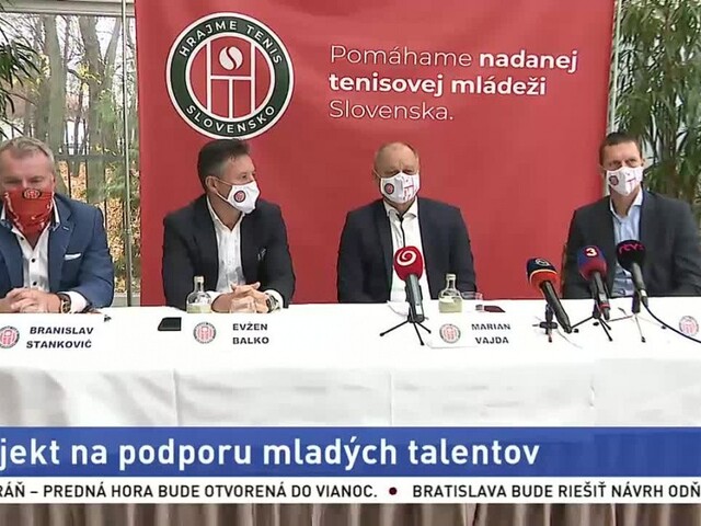 Hrajme tenis Slovensko. Vznikol projekt na podporu mladých talentov