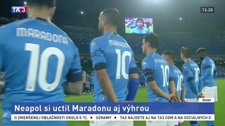 Neapol si uctil Maradonu aj výhrou v Európskej lige