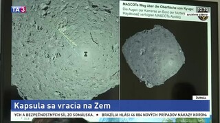 Kapsula so vzorkami z asteroidu sa úspešne vracia na zem