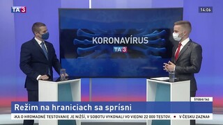 ŠTÚDIO TA3: M. Klus o sprísnenom režime na hraniciach