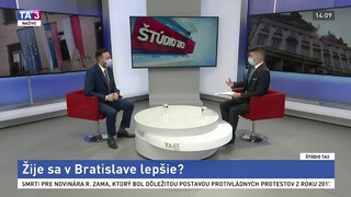 ŠTÚDIO TA3: Primátor M. Vallo o živote v Bratislave
