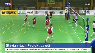 Volejbalistky Slávie pokračovali bez prehry, zdolali Projekt RD
